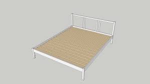 Ikea aneboda bett weiss 140x200 mit lattenrost in 68167 mannheim. Ikea Fjellse Bed 5 Ft 3d Warehouse