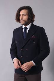 Please check your size with our size chart before you buy it and order one size up as usual. Mens Double Breasted Slim Fit Mens Double Breasted Navy Blue Slim Fit Jacket