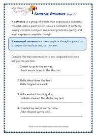 English practice downloadable pdf grammar and vocabulary worksheets. Sentence Structure Worksheets Free Middle School Simple Worksheet For Kids Teaching Jaimie Bleck