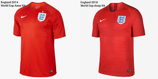 Check out the england 2018 home kit by nike, worn in the 2018 world cup season. Almost Identical Nike England 2014 World Cup Vs 2018 World Cup Away Kits Footy Headlines