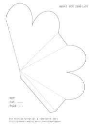 rubber stamping heart box template box template heart shape gifts