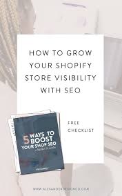 Seo For Ecommerce Alexander Design Co Shopify Web Design Marketing In 2020 Web Design Marketing Shopify Website Web Design Tips