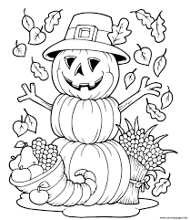 Printable coloring and activity pages are one way to keep the kids happy (or at least occupie. Pumpkin Fall Halloween Funny Coloring Pages Printable