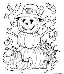 Hundreds of free spring coloring pages that will keep children busy for hours. Pumpkin Fall Halloween Funny Coloring Pages Printable