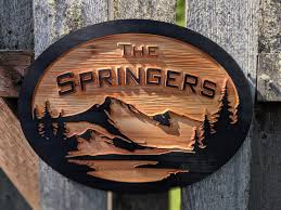 Custom Personalized Carved Name Outdoor Wood Sign Etsy Hand Carved Wood Signs Carved Wood Signs Wood Signs