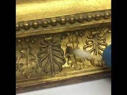 Pulitura Cornice Dorata Youtube