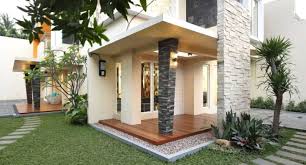 Desain tiang teras rumah minimalis terbaru berbahan kayu. 45 Model Tiang Teras Rumah Minimalis Simple Dan Modern
