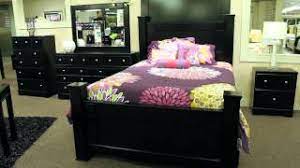 Shay almost black poster bed by ashley quantity. Ashley Shay Poster Bed Youtube