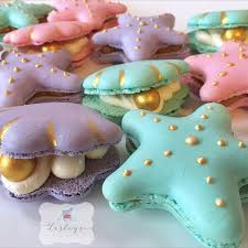 116 Likes 8 Comments Lesley S Delights Lesleysdelights On Instagram You Me The Sea Cutest Set Of Pa Cute Desserts Macaron Cookies Macaroon Recipes
