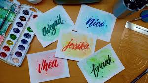 Workshop Names Watercolor Speed Art Calligraphy Youtube ··· name allah islamic arabic calligraphy wall hanging art/wood carved hanging painting.