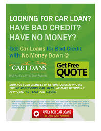 That can save you thousands of dollars over the life of a loan. Get Car Loan For Bad Credit With No Money Down By Carloansnomoneydown Issuu