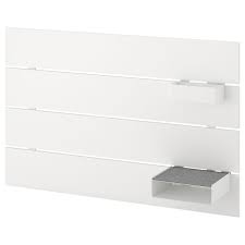 Si votre chambre n'est pas grande, une tête de lit avec rangement représente un gain de place non négligeable puisqu'elle vous évite. Nordli Tete De Lit Blanc 90 Cm Ikea