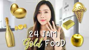Meracik cat atau remix cat warna gold sangat mudah. 24 Jam Makan Yang Warna Emas Doang Youtube
