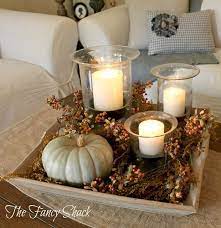 Gorgeous Coffee Table Tray Display The Fancy Shack Fall Centerpiece Fall Decor Fall Home Decor