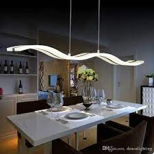 Recessed lighting fixtures or recessed can lights produce a relatively low level of light. Modern Led Pendant Lamp Light Kitchen Acrylic Suspension Hanging Ceiling Lamp Design Dining Table Lighting For Home Dinning Room Light 38w From Desonlighting Dining Room Ceiling Lights Dining Table Lighting