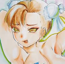 手描きイラスト 〈春麗〉 チュンリー ストリートファイター カプコン 同人 原画 A５