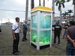 Repurposed Telephone Booth Aquarium Mauritius Ten Repurposed Urban Art Installation Telephone Booth Phone Booth