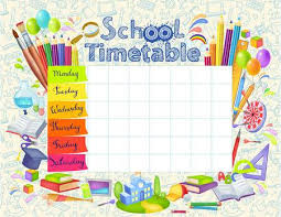 School Timetable Stock Photos And Images 123rf