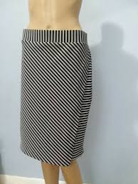 Roz Ali Dress Barn Womens Black White Stretch Stripes Skirt M Fashion Clothing Shoes Accessories Womensclo Maxi Skirt Dress Yellow Flower Skirt Skirts