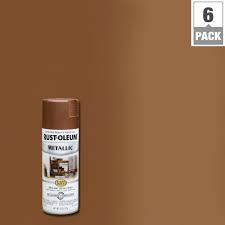 Rust Oleum Stops Rust 11 Oz Vintage Metallic Copper Protective Spray Paint 6 Pack 248637 The Home Depot