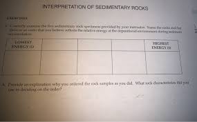 Solved Rocks For Question 1 1a Very Coarse Arenite Fi