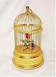 Bird In A Gilded Cage Song Rare Exquisite Antique Reuge Automaton 2 Songbirds In Gilt Cage Music Box Euc Antique Music Box Music Box Vintage Music Box Jewelry