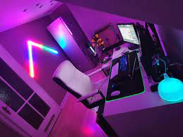 2pc stream setup after moving to germany a little bare but clean pc setup streaming setup setup