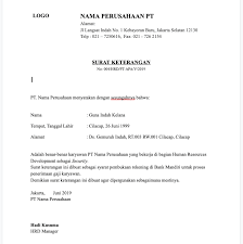 Andi sangat ingin mengikuti pelatihan di salah satu tempat pelatihan kerja karena dia belum pernah bekerja sebelumnya. Contoh Surat Keterangan Kerja Doc Serbabisnis