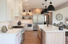 Check spelling or type a new query. Oak And White Kitchen With Matte Black Accents In Iowa Aspen Homes Farmhouse Kitchen Other By Village Home Stores Houzz