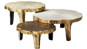 Blackened bronze large rectangle glass coffee table with nesting tables. Nesting Tables To Help You Design A Layered Living Room Apartment Therapy