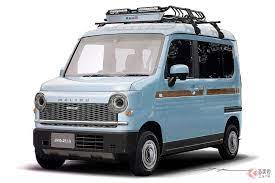 人気の軽ボンネットバン n van がクラシカルなデザインに おしゃれな軽商用車に変身するボディキットが発表されました ホンダ n ホンダ レトロカー