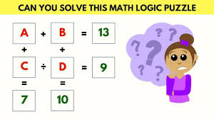 Cool Math Puzzle Can You Solve This Math Logic Puzzle Brain Teaser I Math Logic Puzzles Maths Puzzles Logic Puzzles Brain Teasers