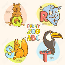 In this post, we have . Vector Illustration Funny Zoo Animals Kid S Alphabet Hand Drawn Ink Colorful Style Letter Q Quokka R Ronoceros S Squirrel T Toucan Royalty Free Svg Cliparts Vectors And Stock Illustration Image 51152616