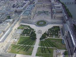 photo aerienne de paris paris 75 le jardin des tuileries et le musee du louvre photo aerienne jardin des tuileries musee du louvre