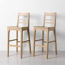 Lagt inn av 28 magnolia avenue kl. 2pk Wood Ladder Back Bar Stool Natural Hearth Hand With Magnolia Target