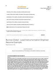 Increase your chances with recruiters with a professional resume Sample Resume Instrumentation Project Management
