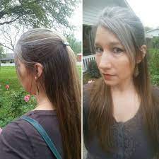 Colour is so incredible now that it needn't take weeks or months of growing out your hair, dyed or otherwise, he says. 10 Month Gray Grow Out Thin Lowlights Were Added Several Weeks Ago To Break Up The Grow Out Rin Transition To Gray Hair Gray Hair Growing Out Long Gray Hair