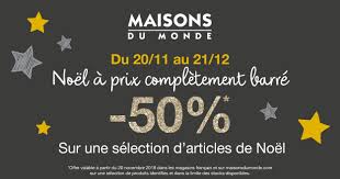 Maisons Du Monde 50 Sur Une Selection D Articles De Noel Centre Commercial 4 Pavillons