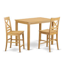 3 pc counter height table and chair set