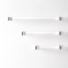 Browse a large selection of modern bathroom towel bars on houzz, including single and double towel bar options in a variety of finishes like chrome and brushed nickel. Kartell Rail Modern Transparent Towel Bar Stardust