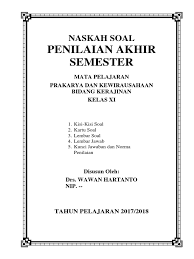 Kisi dan kartu soal ruang lingkup biologi kelas 10. Kisi Kisi Pas