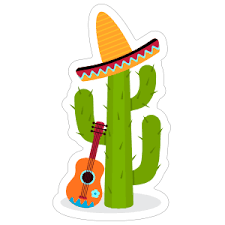 Cactus with sombrero (new) 5 tall x 3.5 wide these molds are easy to get out. Cactus With Sombrero And Guitar Sticker