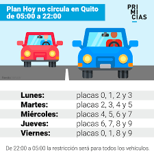 Los lunes no podrán circular los vehículos con. Primicias Asi Regira La Circulacion Vehicular En Quito A Partir Del Lunes 12 De Abril Http Prim Ec T0vp50el1jf Facebook