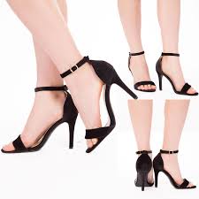 Details About Womens Strappy High Heel Sandals Shoes Ladies Ankle Party Peep Toe Size 3 6