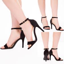 details about womens strappy high heel sandals shoes ladies ankle party peep toe size 3 6