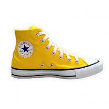 Tenis Converse Ct All Star Seasonal Hi New Amarelo Back In Black