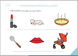 Resultado de imagen de emparejar objetos e imagenes