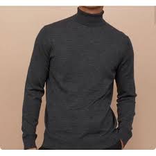 86 cm panjang badan : Turtleneck Dark Grey Turtle Neck Abu Pria Baju Kaos Leher Tinggi Korea Shopee Indonesia