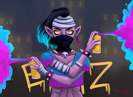Demon bull iz brawl stars. Artstation Graffiti Emz Lukasz Piatkowski