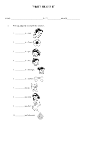 english worksheets kindergarten